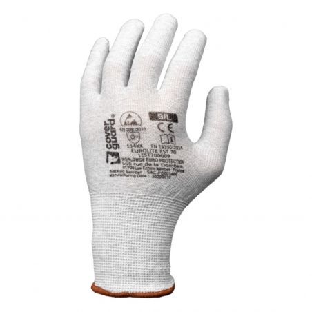 Coverguard - Gants EUROLITE EST70 J13 polyester / carbon non enduit (Conditionnement)