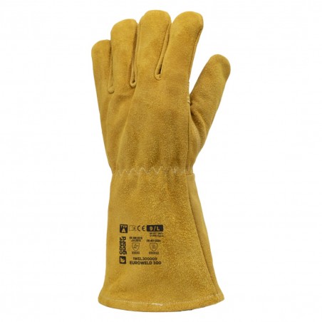 Coverguard - Gants croûte vachette orange doré EUROWELD 300 (Conditionnement)