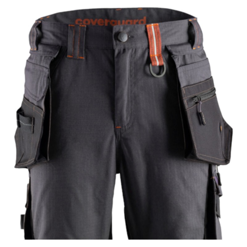 Coverguard - Pantalon couleur Gris anthracite/Citrouille CRISTOBAL (Conditionnement)