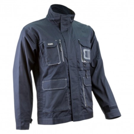Coverguard - Veste couleur NAVY II (60% CO/40% PES 245g/m2 - Marine/Gris) - PADDOCK II