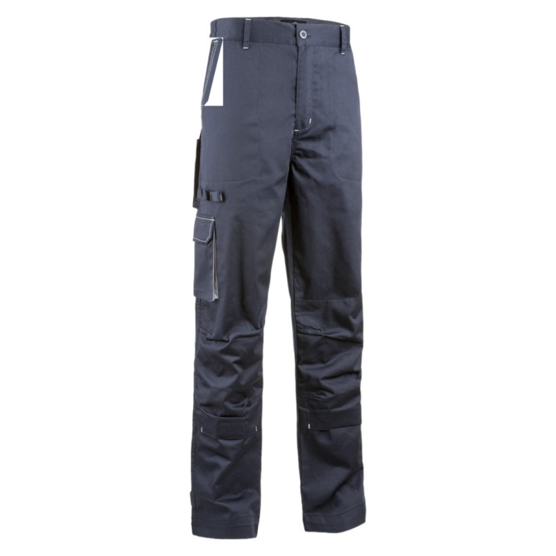 Coverguard - Pantalon couleur NAVY II (60% CO/40% PES 245g/m2 - Marine/Gris) - PADDOCK II