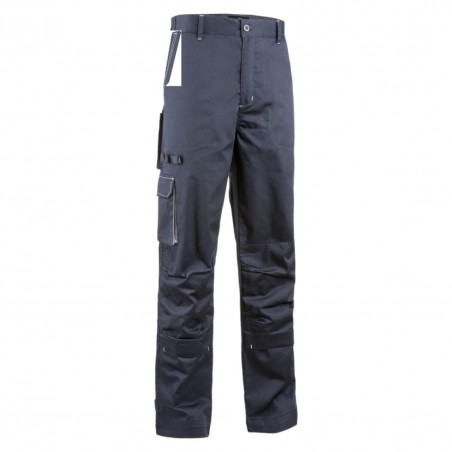 Coverguard - Pantalon couleur NAVY II (60% CO/40% PES 245g/m2 - Marine/Gris) - PADDOCK II