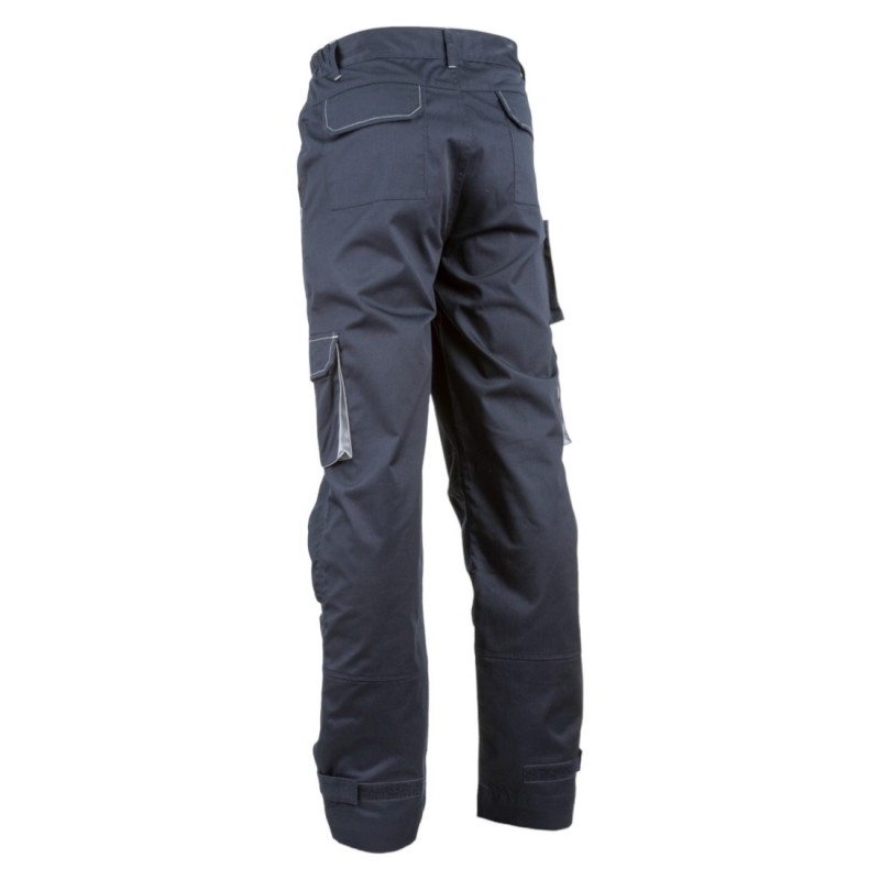 Coverguard - Pantalon couleur NAVY II (60% CO/40% PES 245g/m2 - Marine/Gris) - PADDOCK II