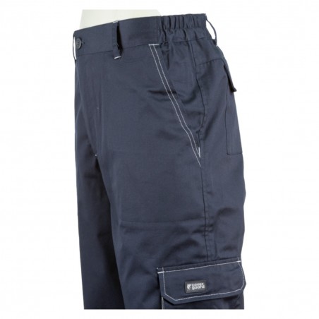 Coverguard - Pantalon couleur NAVY II (60% CO/40% PES 245g/m2 - Marine/Gris) - PADDOCK II