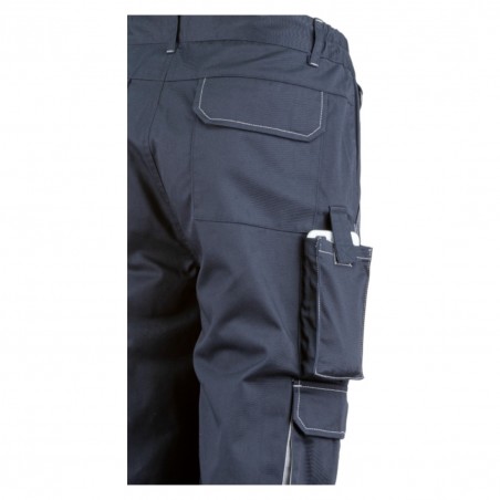 Coverguard - Pantalon couleur NAVY II (60% CO/40% PES 245g/m2 - Marine/Gris) - PADDOCK II