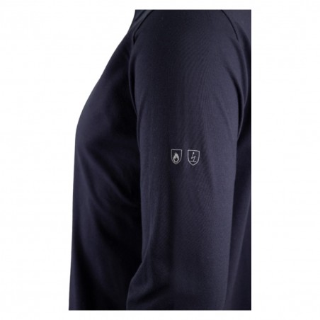 Coverguard - Polo manches longues couleur Marine LAURITS (180g/m2 UPF 50)