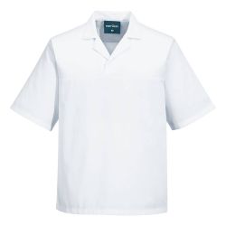 Portwest - Chemise de boulanger manches courtes blanche