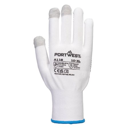 Portwest - Gants Grip jauge 13 en PVC avec picots pour écran tactile (Pack de 12)