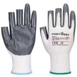 Portwest - Gants de manutention type mitaine enduit nitrile spécial artisan (Pack de 12)