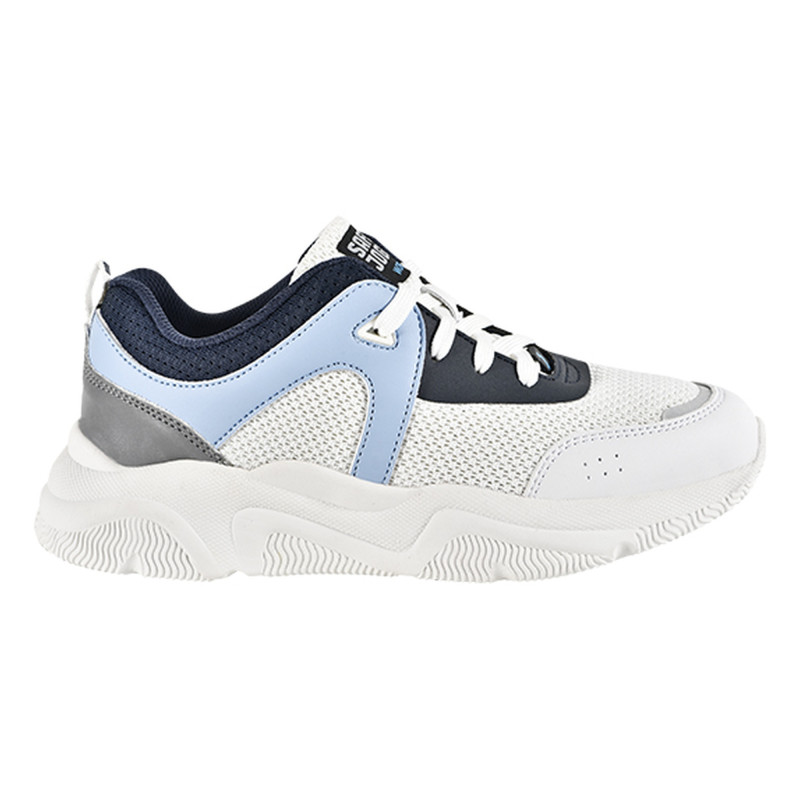 Safety Jogger - Chaussures de travail basses pour femmes antidérapantes et antistatiques SLOAN blanc et bleu O1