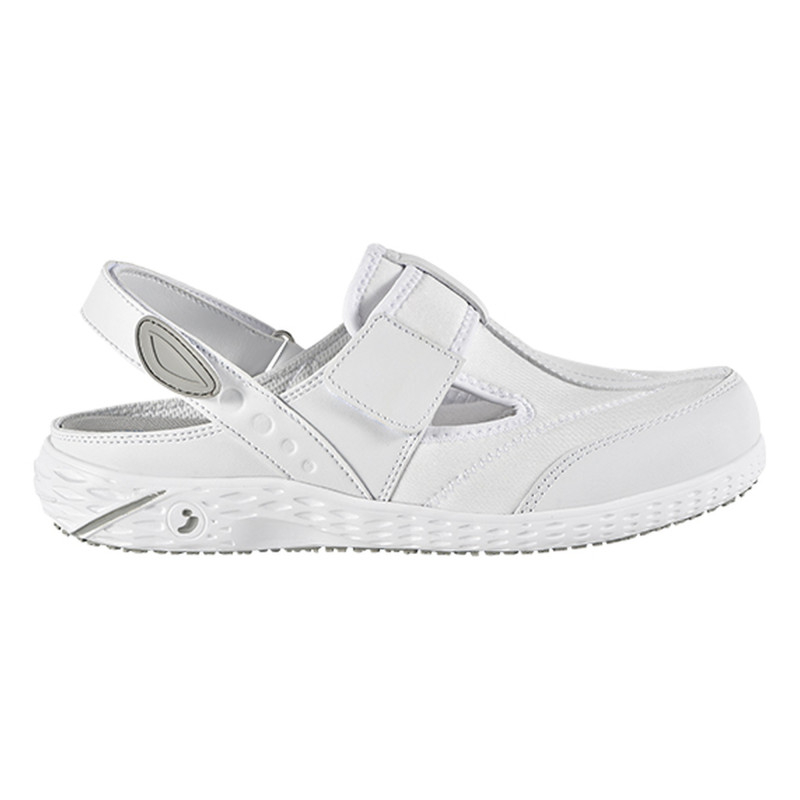 Safety Jogger - Sandales médicales végan avec assise plantaire amovible ALIZA blanc OB