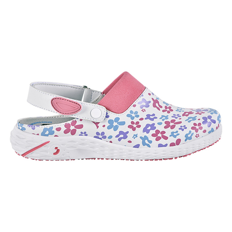 Safety Jogger - Sabots médicaux pour femmes confortables végan DANY avec fleurs OB ESD A SRC E