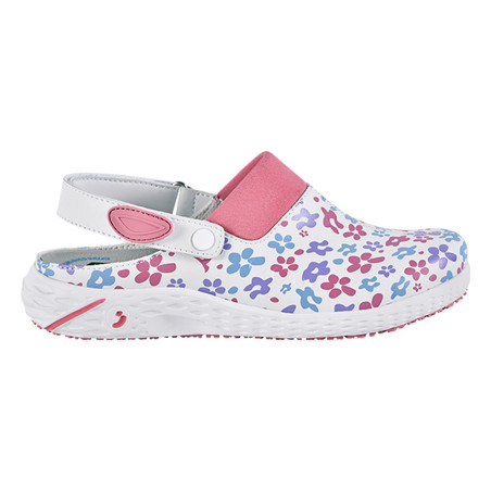 Safety Jogger - Sabots médicaux pour femmes confortables végan DANY avec fleurs OB ESD A SRC E