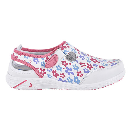 Safety Jogger - Sabots médicaux antidérapants et respirants LINA blanc et motifs OB