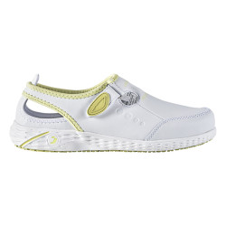 Safety Jogger - Sabots médicaux antidérapants et respirants LINA blanc et vert clair OB