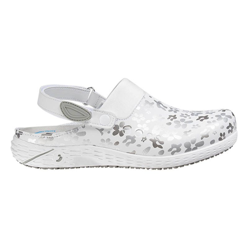 Safety Jogger - Sabots médicaux pour femmes confortables végan DANY blanc et gris OB ESD A SRC E