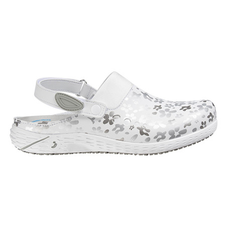 Safety Jogger - Sabots médicaux pour femmes confortables végan DANY blanc et gris OB ESD A SRC E