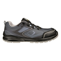 Safety Jogger - Chaussures de sécurité basses sportives anti-perforation avec embout en acier CADOR noir et gris S1P