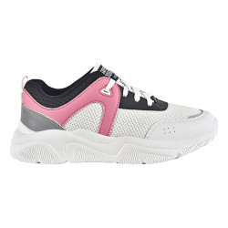 Safety Jogger - Chaussures de travail basses pour femmes antidérapantes et antistatiques SLOAN blanc et rose O1