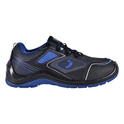 Safety Jogger - Chaussures de sécurité basses sportives sans métal FLOW noir et bleu S1P