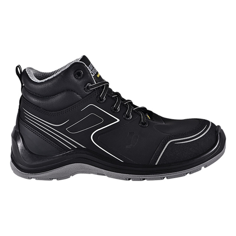 Safety Jogger - Chaussures de sécurité mi-hautes sportives antistatiques FLOW noir et blanc S3S