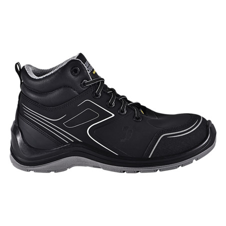 Safety Jogger - Chaussures de sécurité mi-hautes sportives antistatiques FLOW noir et blanc S3S