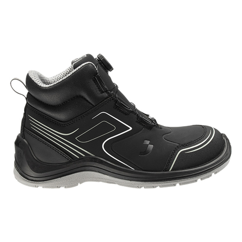 Safety Jogger - Chaussures de sécurité mi-hautes sans métal sportive à fermeture TLS antistatiques FLOW noir et blanc S3S