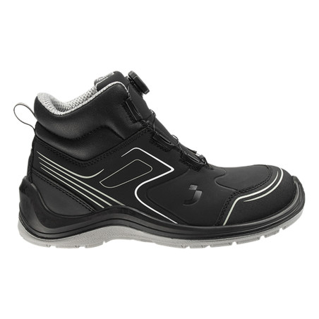 Safety Jogger - Chaussures de sécurité mi-hautes sans métal sportive à fermeture TLS antistatiques FLOW noir et blanc S3S