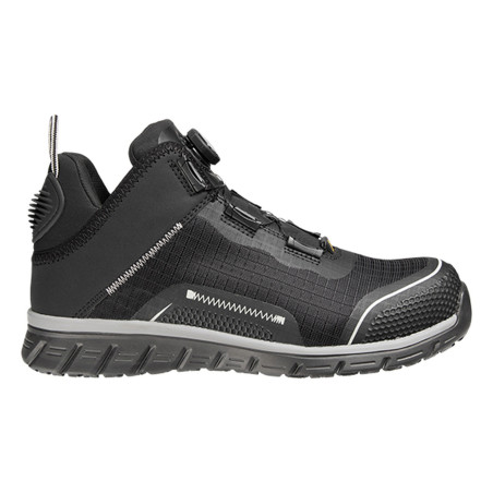 Safety Jogger - Chaussures de sécurité mi-hautes sportives ultralégères antidérapantes à fermeture TLS LIGERO2 noir S1P
