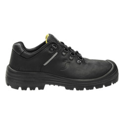 Safety Jogger - Chaussures de sécurité basses en cuir respirant et semelles résistantes à la chaleur VESUVIO noir S3