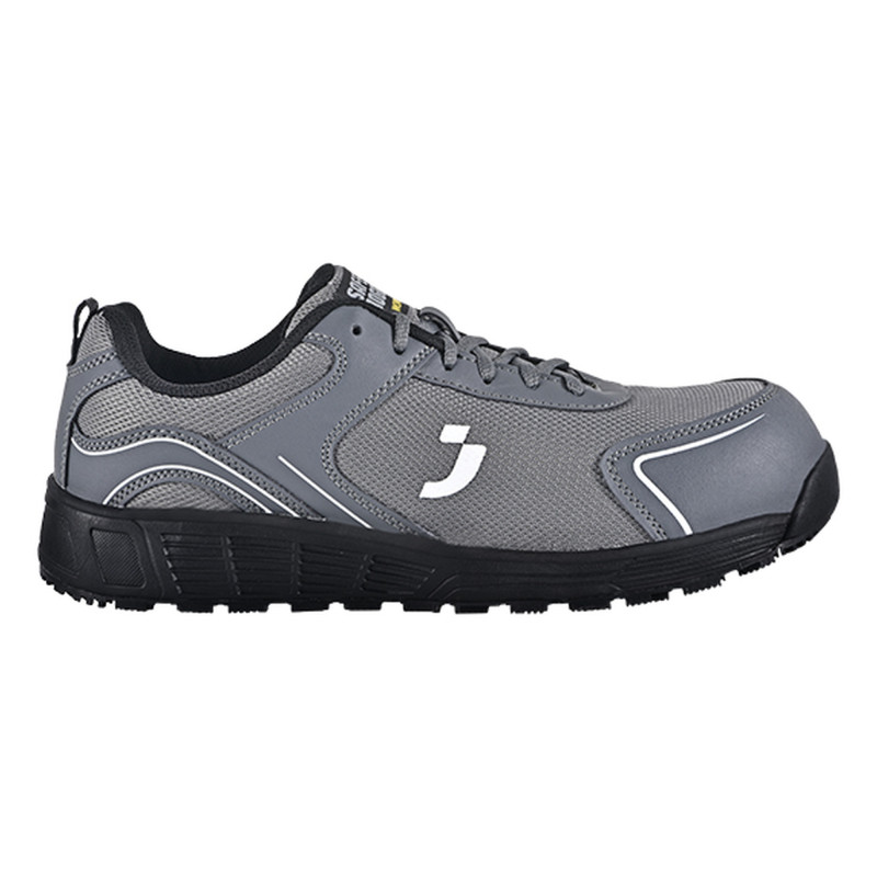 Safety Jogger - Baskets de sécurité basses avec embout extra large anti-perforation AAK gris et noir S1PS