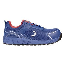 Safety Jogger - Baskets de sécurité basses avec embout extra large anti-perforation AAK bleu et orange S1PS