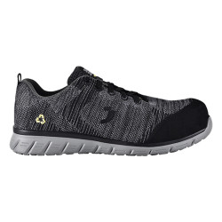 Safety Jogger - Chaussures de sécurité basses en plastique recyclé ECOMORRIS gris et noir S1PS
