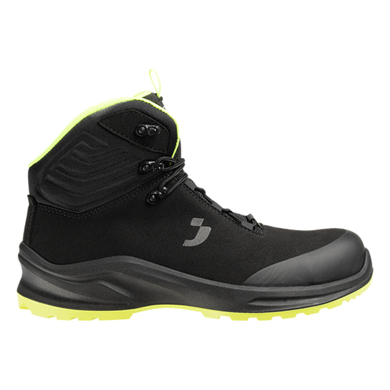 Safety Jogger - Baskets de sécurité mi-hautes véganes respirantes MODULO gris et jaune S3S