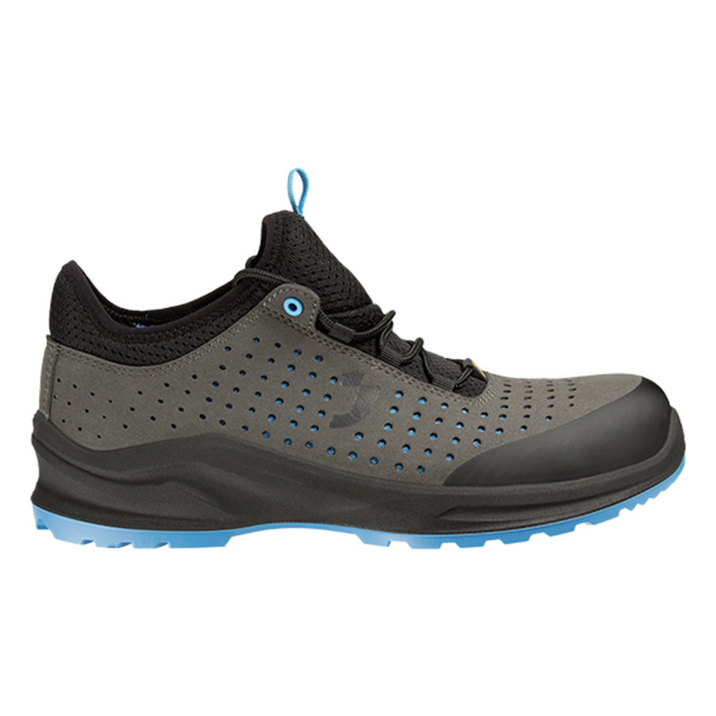 Safety Jogger - Chaussures de sécurité basses végan ultra-respirantes MODULO PERF gris et bleu S1PS