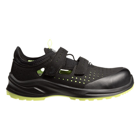Safety Jogger - Sandales de sécurité végan ultra-respirantes MODULO noir et vert S1PS