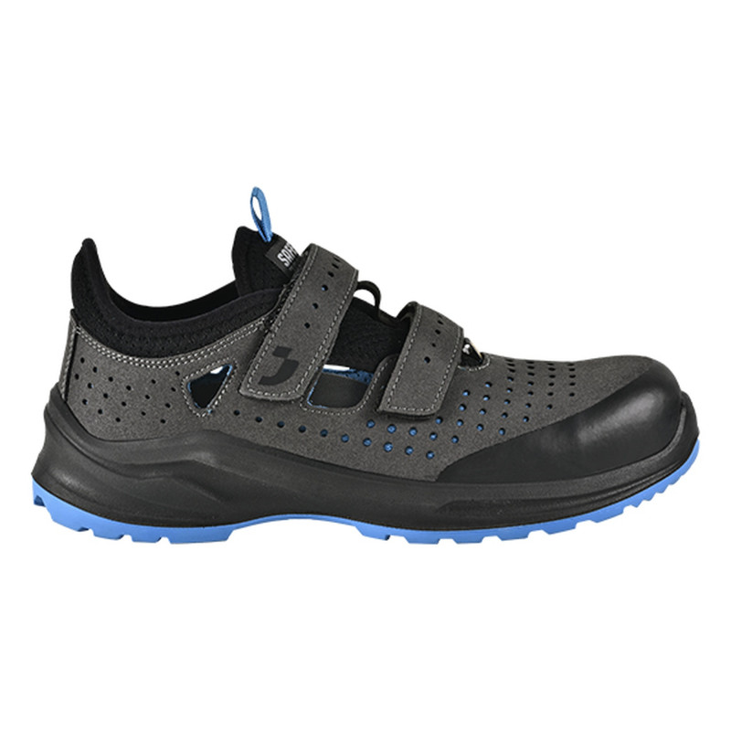 Safety Jogger - Sandales de sécurité végan ultra-respirantes MODULO noir et bleu S1PS