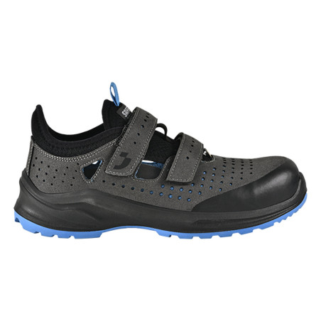 Safety Jogger - Sandales de sécurité végan ultra-respirantes MODULO noir et bleu S1PS