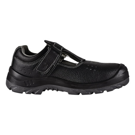 Safety Jogger - Sandales de sécurité en cuir respirantes avec fermeture velcro BESTSUN noir S1P SR FO