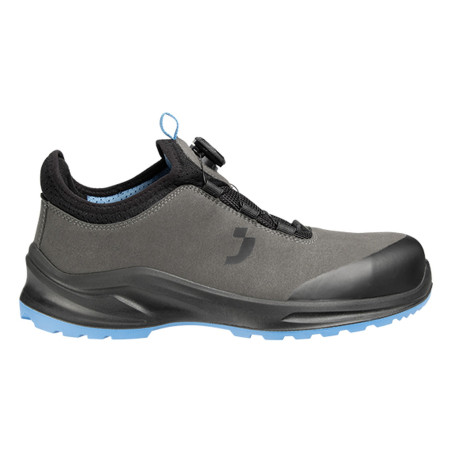 Safety Jogger - Baskets de sécurité basses véganes avec fermeture TLS MODULO gris et bleu S3S