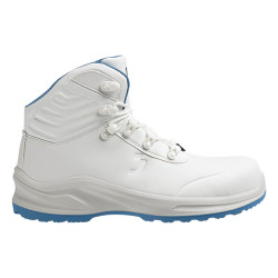 Safety Jogger - Chaussures de sécurité hautes sans métal anti-perforations et antidérapantes MODULO PURE blanc et bleu S3S