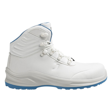 Safety Jogger - Chaussures de sécurité hautes sans métal anti-perforations et antidérapantes MODULO PURE blanc et bleu S3S