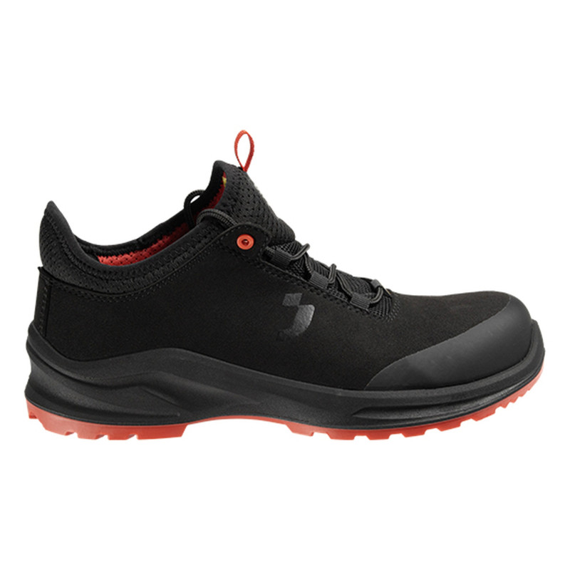 Safety Jogger - Baskets de sécurité basses véganes sans métal MODULO noir et rouge S3S