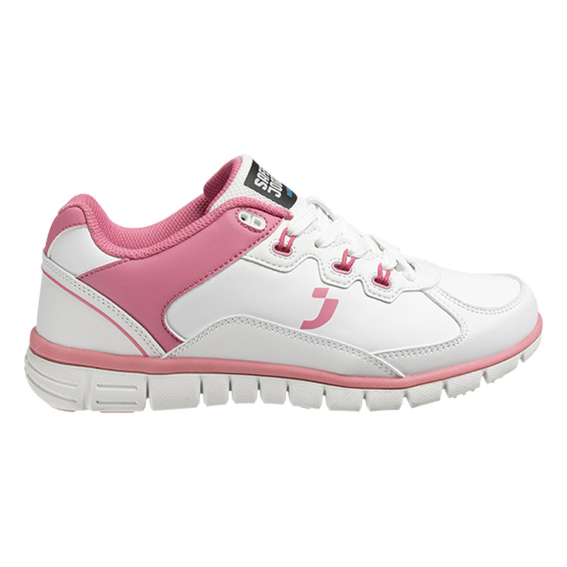 Safety Jogger - Baskets de travail sportives basses antidérapantes pour femmes spécial restauration SUNNY blanc et rose OB