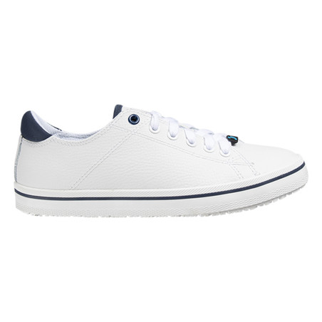 Safety Jogger - Baskets de travail basses en cuir pour femmes PAOLA blanc et bleu marine O1
