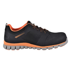 Safety Jogger - Chaussures de sécurité basses ultra légères avec absorption des chocs et antistatiques LIGERO noir et orange S1P