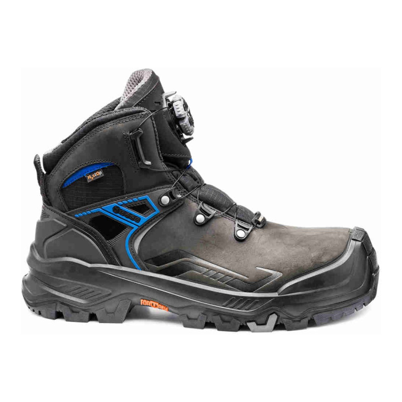 Base - Chaussures de sécurité mi-hautes en cuir  noir et bleu  T-ROBUST S7S