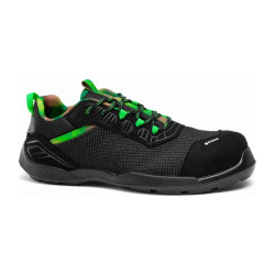 Base - Chaussures de sécurité basses en tissu technique noir et verte  YELLOWSTONE S3PS
