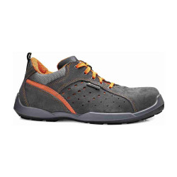 Base - Chaussures de sécurité basses en tissu technique noir et orange  CLIMB S1PS