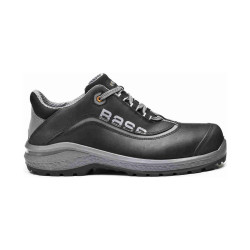 Base - Chaussures de sécurité basses en cuir noir BE-FREE S3